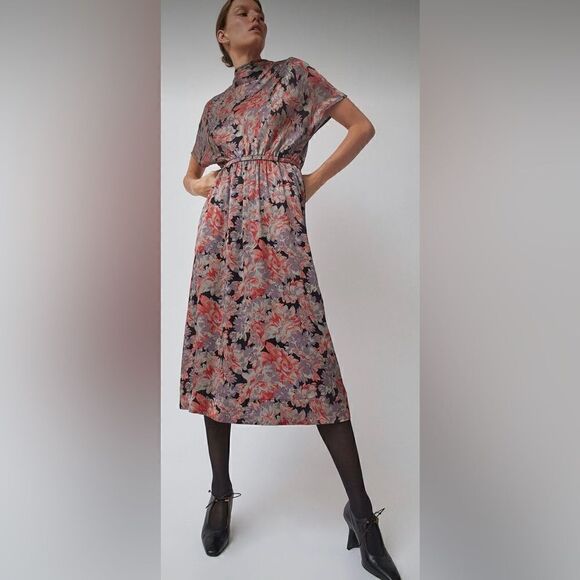 🎉 NWT No. 6 Willa Dress Flame Camellia - Picture 3 of 17